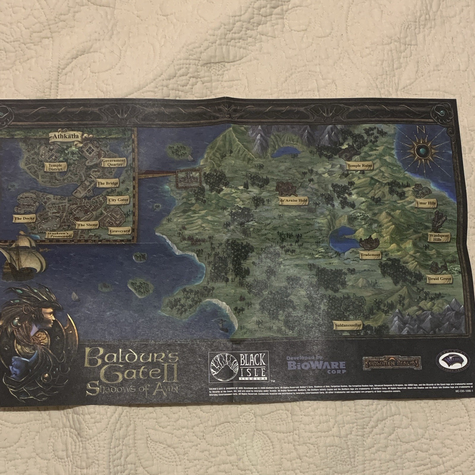 Interplay Baldur’s Gate II: Shadows of Amn (PC) Big Box + Manuals Map Discs