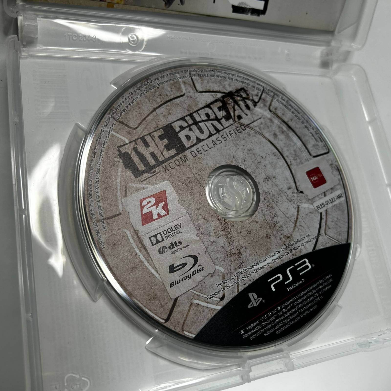 The Bureau: XCOM Declassified – PlayStation 3 (PS3, 2013 PAL) Manual Included