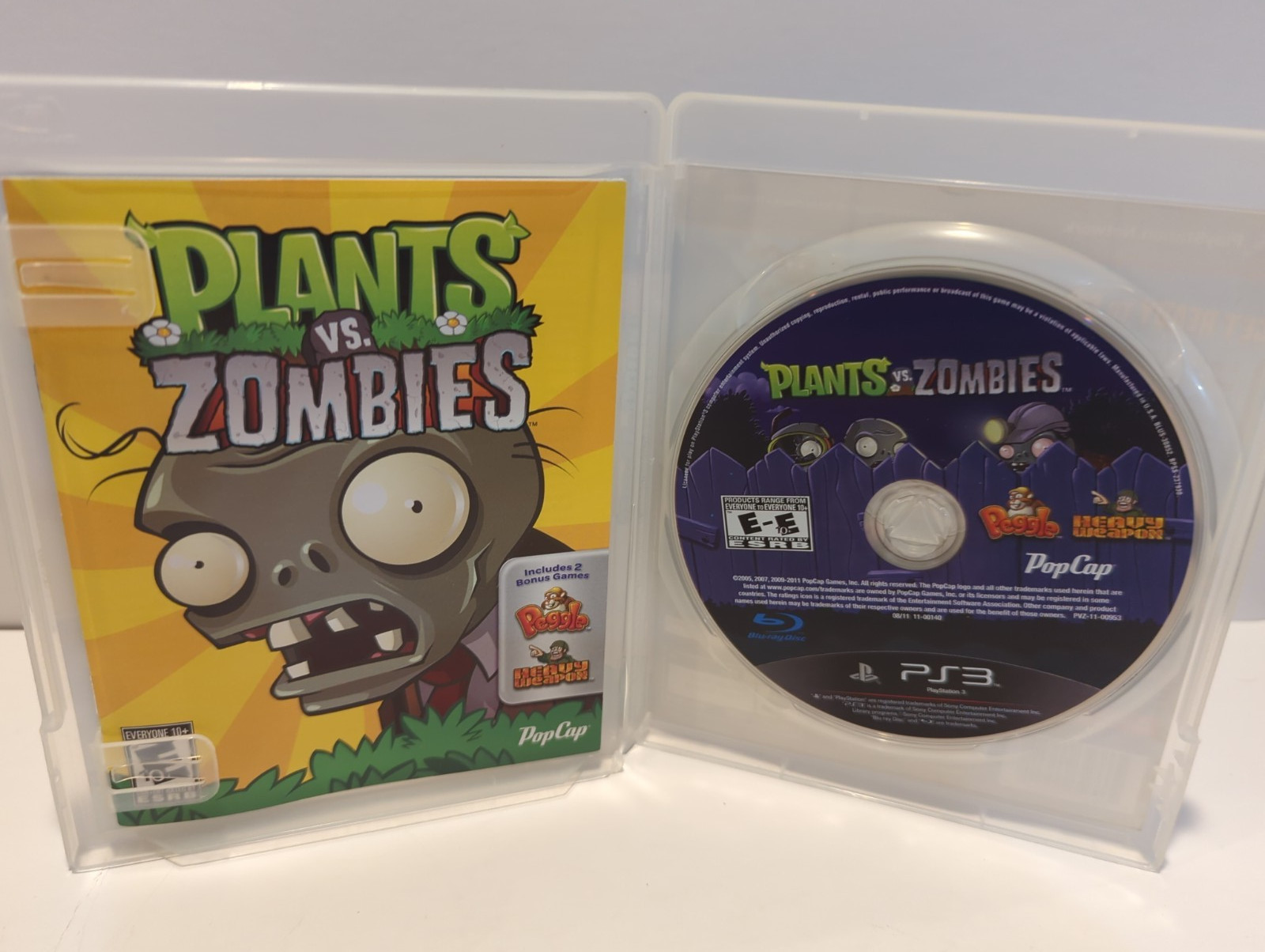 Plants vs. Zombies (Sony PlayStation 3, PS3, 2011) Complete, and tested.