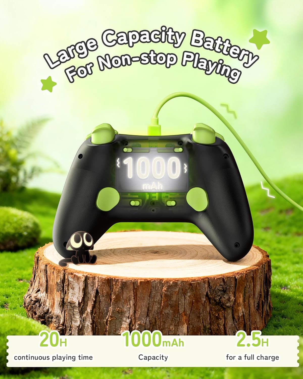 GeekShare Switch Controller Hall Effect Controllers Wireless for PC,Android,iOS