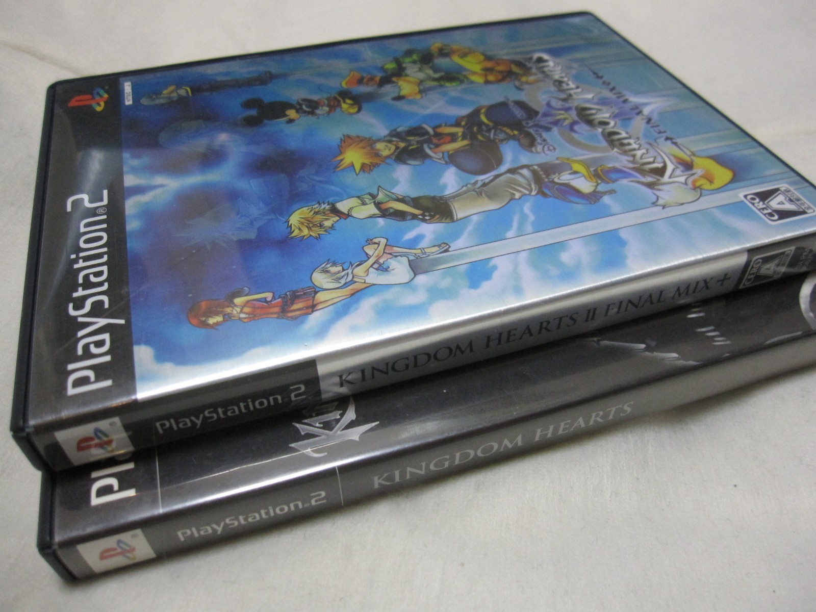 USED PlayStation 2 PS2 Kingdom Hearts 1 + 2 Final Mix + 2 Set Japanese Version