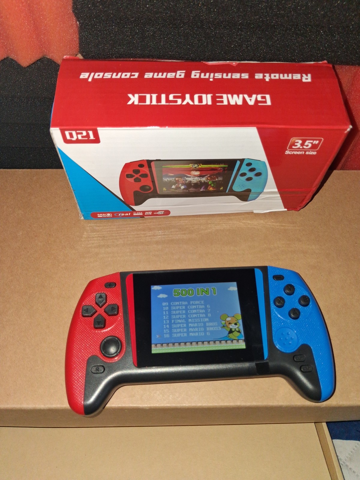500 Games in 1 Q21 Handheld Console 3.5″ Screen Rechargeable Retro Gift