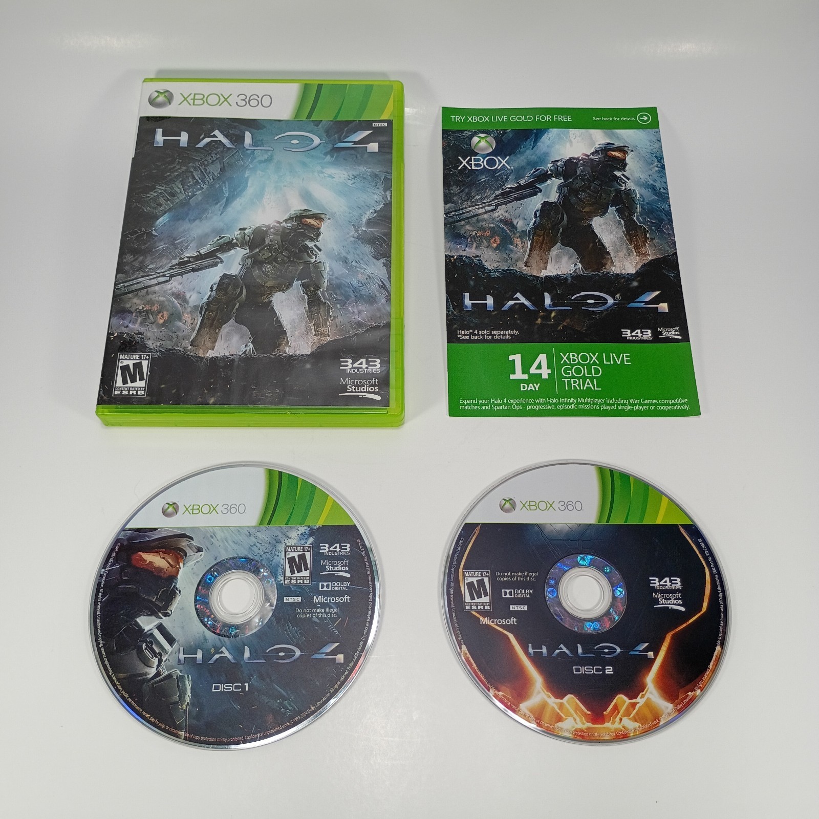 Halo 4 For Microsoft Xbox 360 Complete In Box CIB