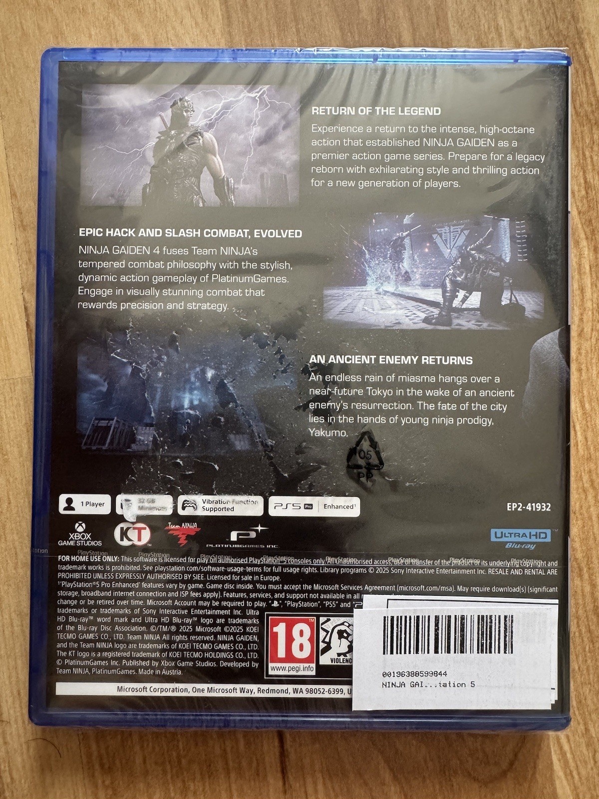 Ninja Gaiden 4 (Sony PlayStation 5) – New Sealed
