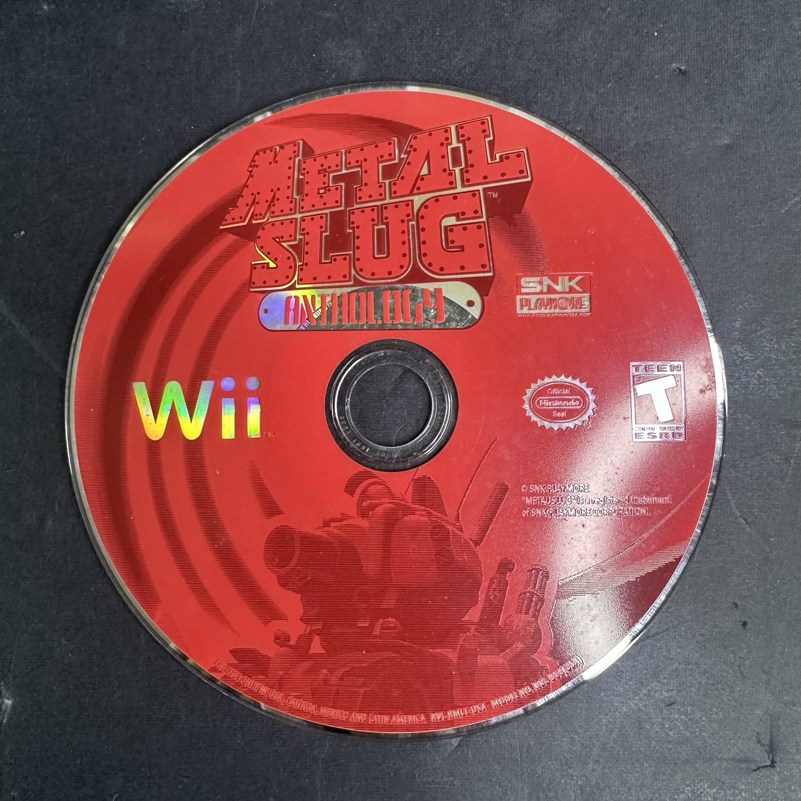 Metal Slug Anthology (Nintendo Wii, 2006) – disc only