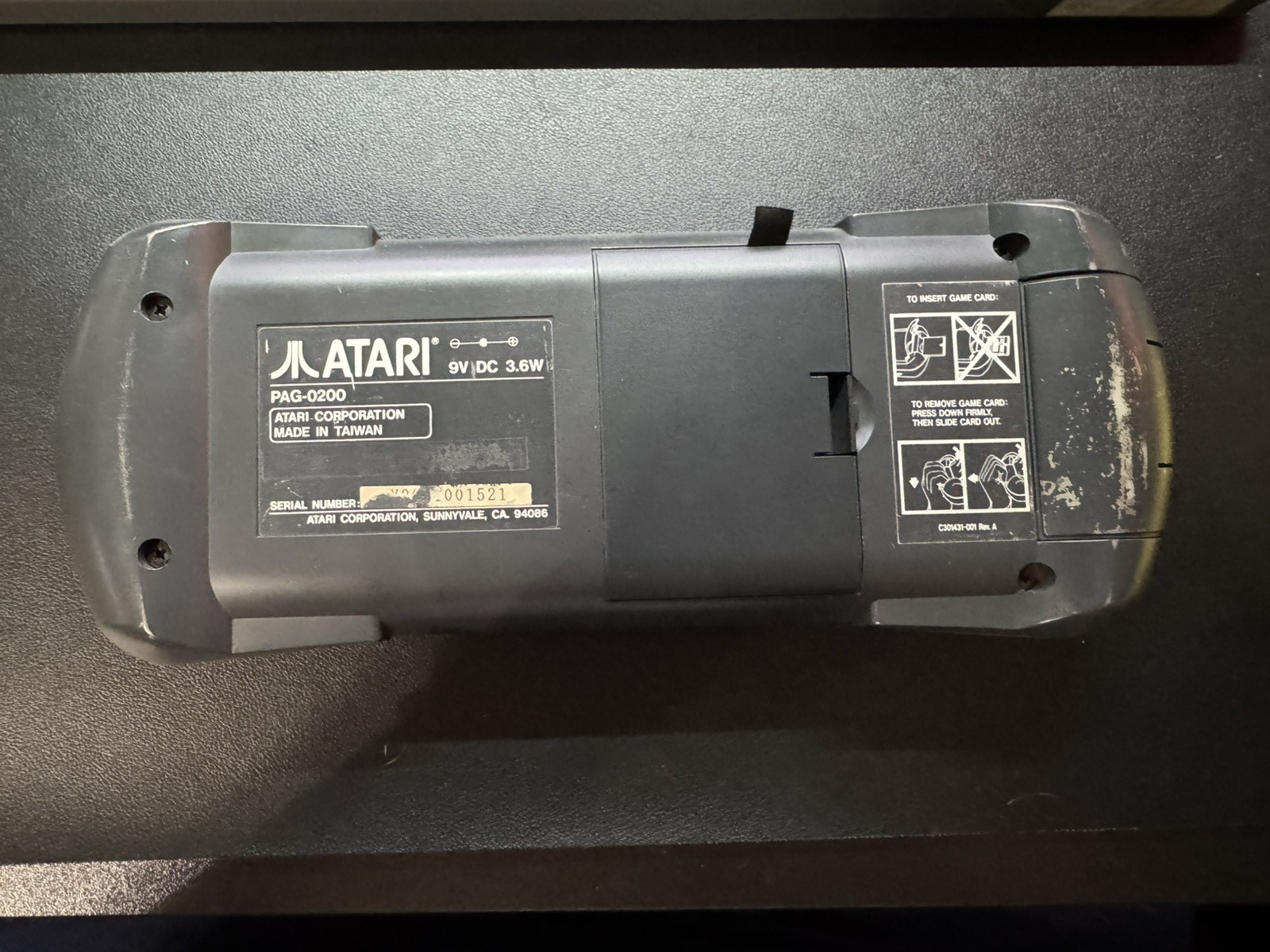 Atari Lynx Handheld Video Game Console With Scrap Yard Dog TESTED + WORKING