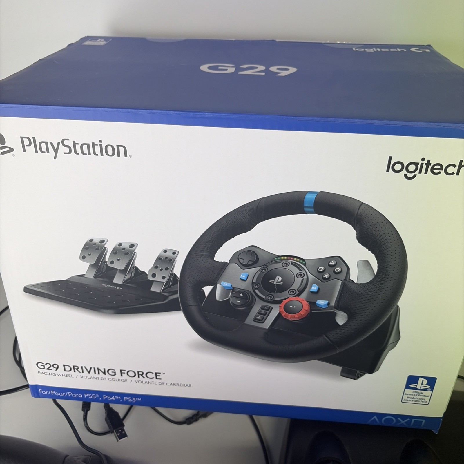 Logitech G29 Driving Force Racing Wheel – Black (941-000110)