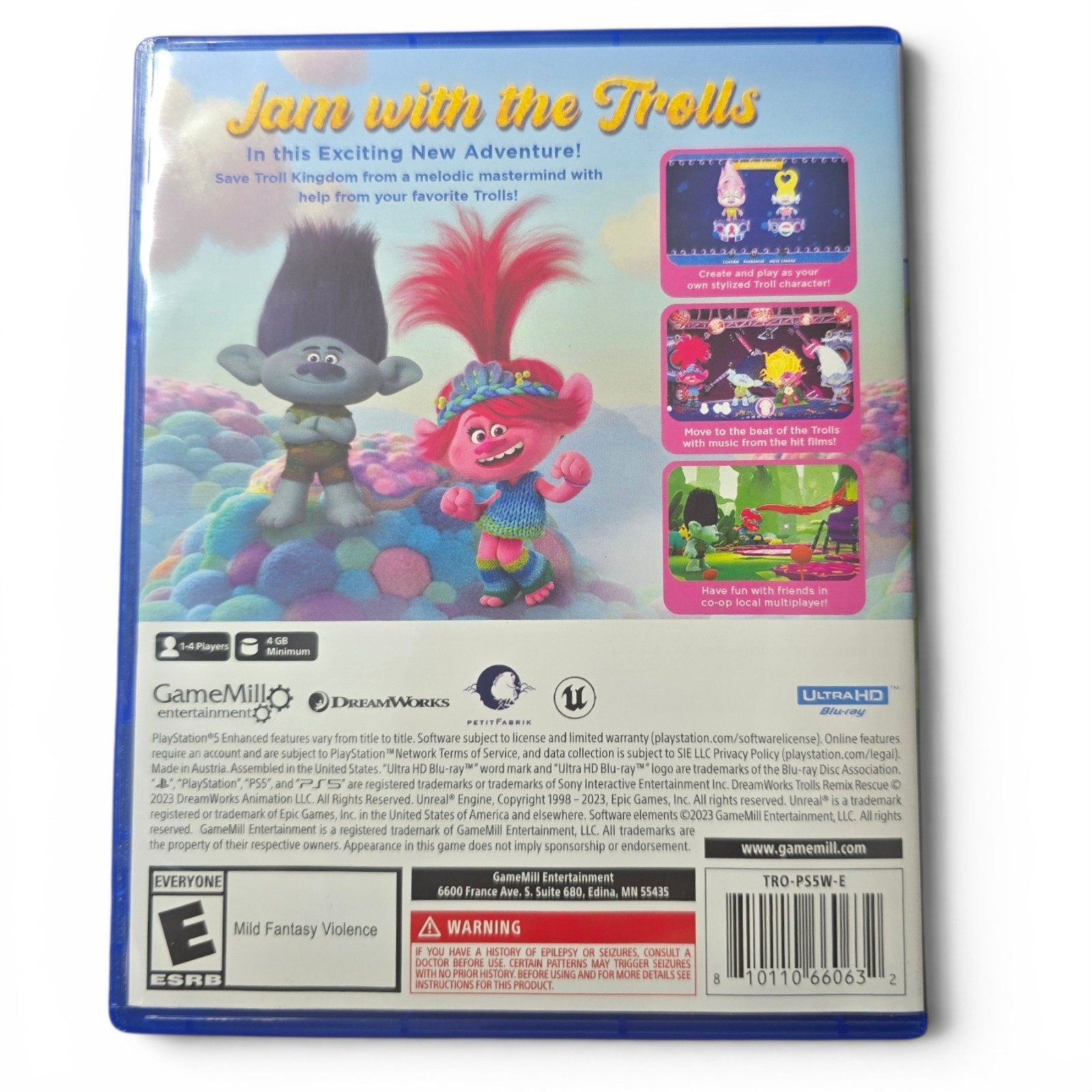 Trolls Remix Rescue – Sony PlayStation 5 NO MANUAL