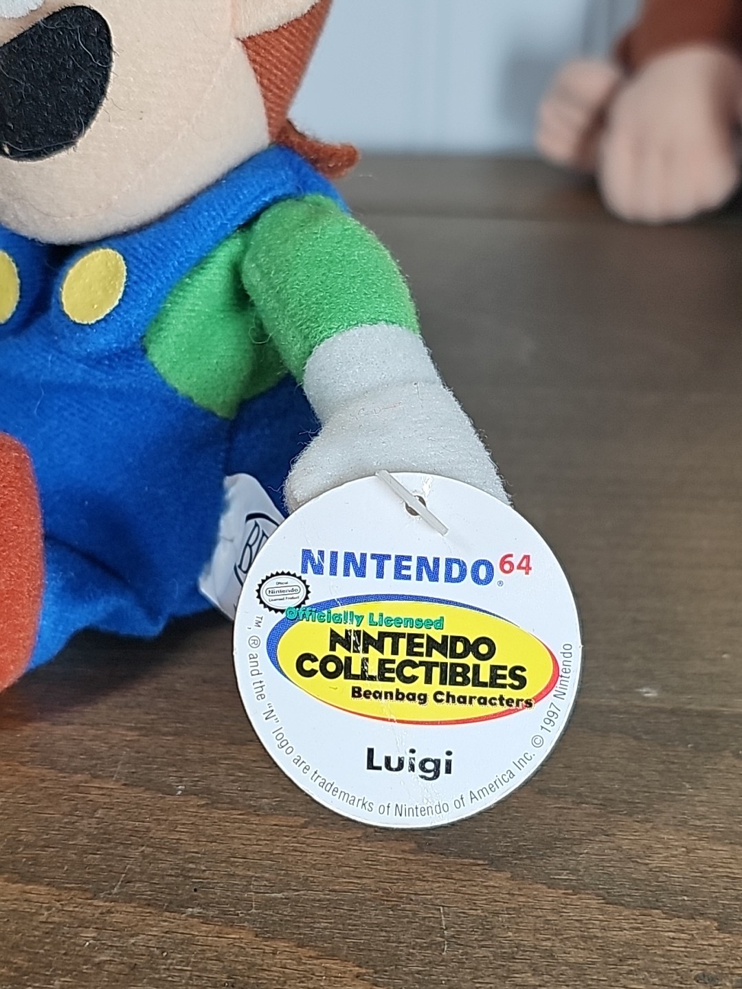 Vintage Nintendo 64 Luigi, Yoshi & Donkey Kong Beanbag Plush (BD&A, 1997)
