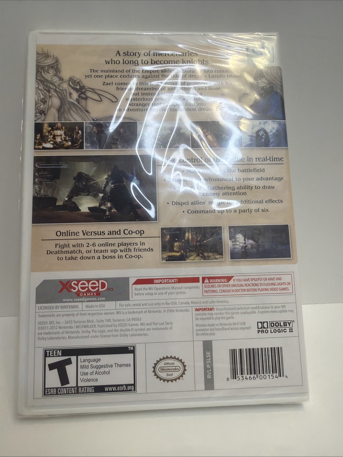 The Last Story Nintendo Wii NEW Factory Sealed