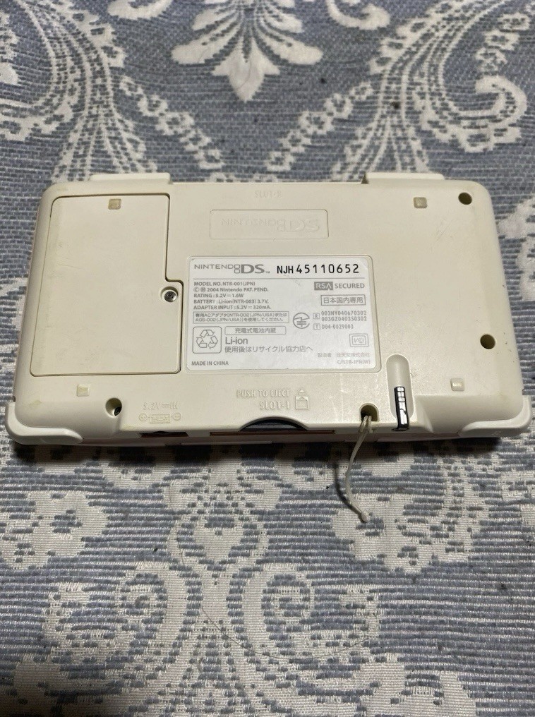 Original Nintendo DS Console NTR-001 Candy Pink w/ Mario Kart DS
