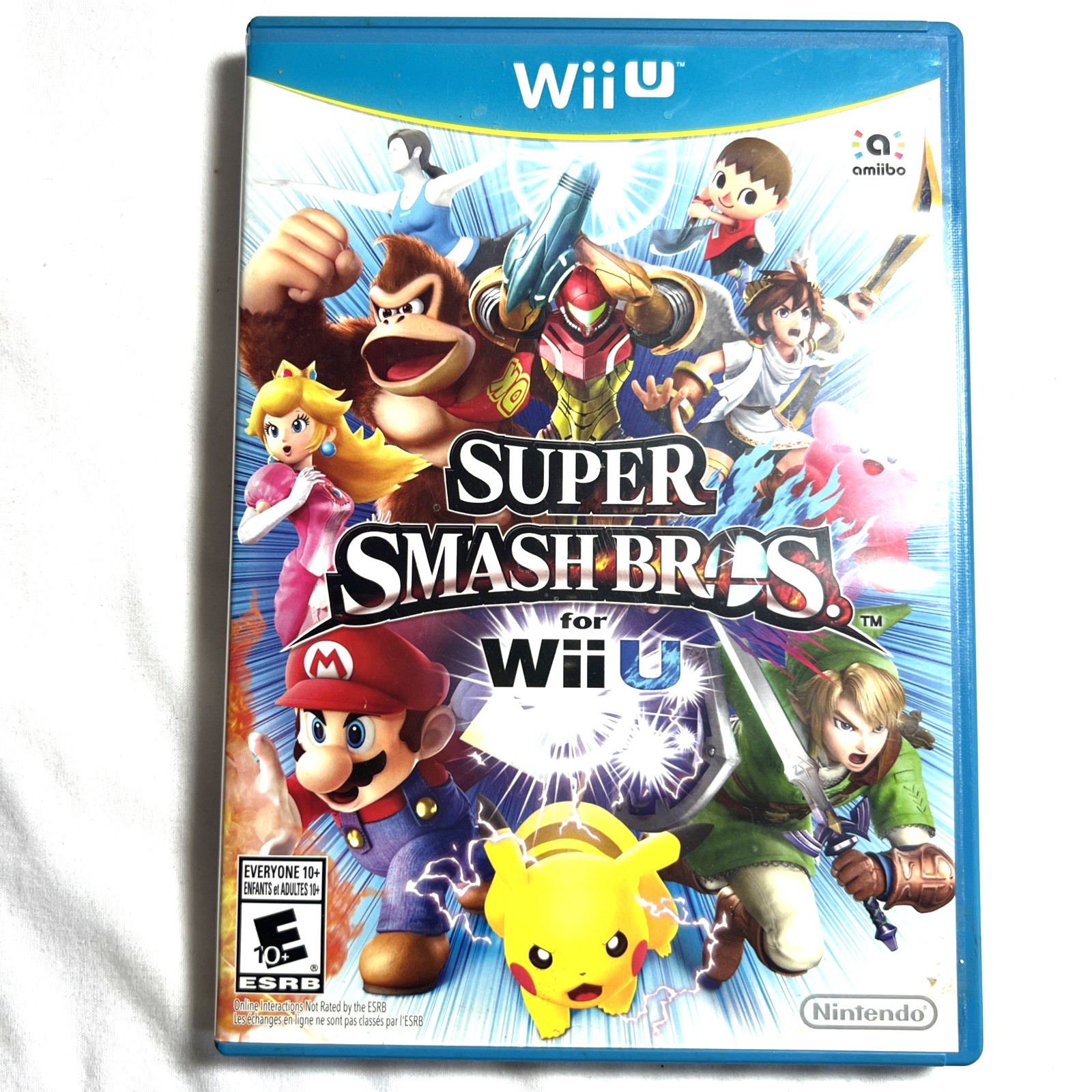 SUPER SMASH BROS WII U NINTENDO WIIU WII U GAME, MANUAL & CASE COMPLETE NES HQ