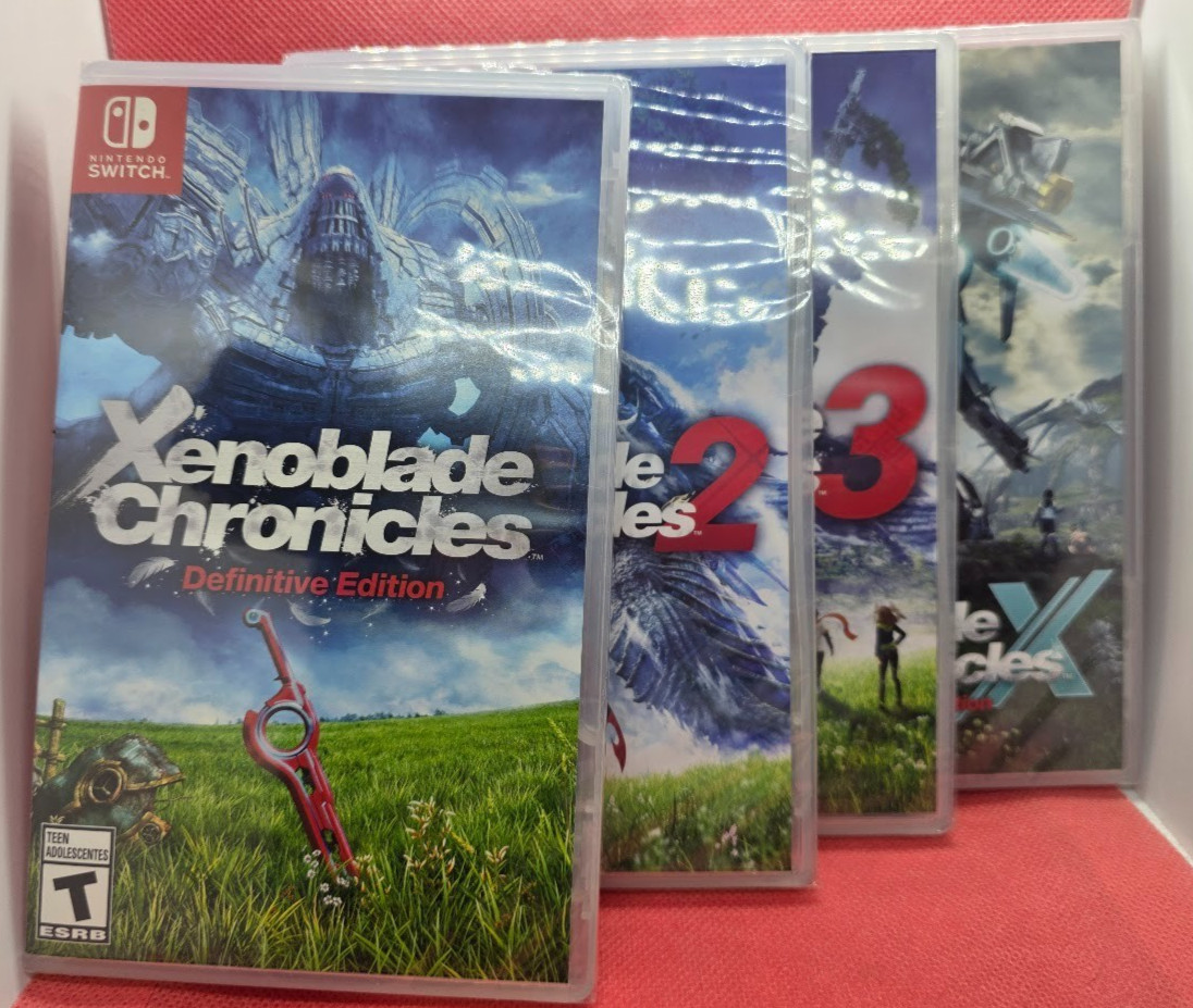Xenoblade Chronicles DE, 2, 3, and X DE. Nintendo Switch New/Sealed.