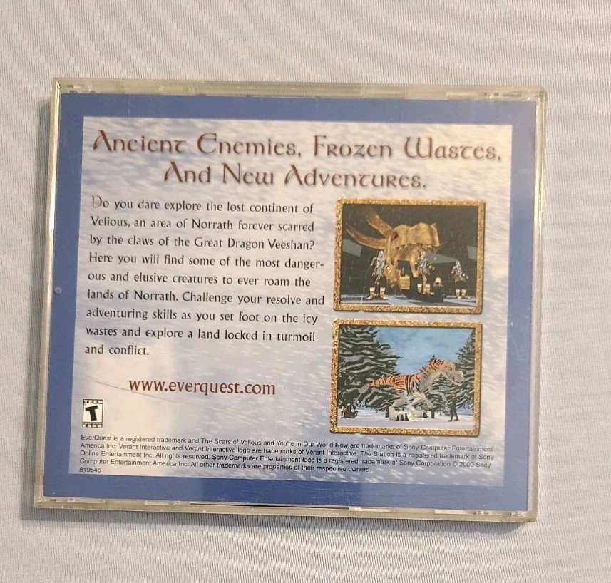 EverQuest : The Scars of Velious PC CD 2000 Sony