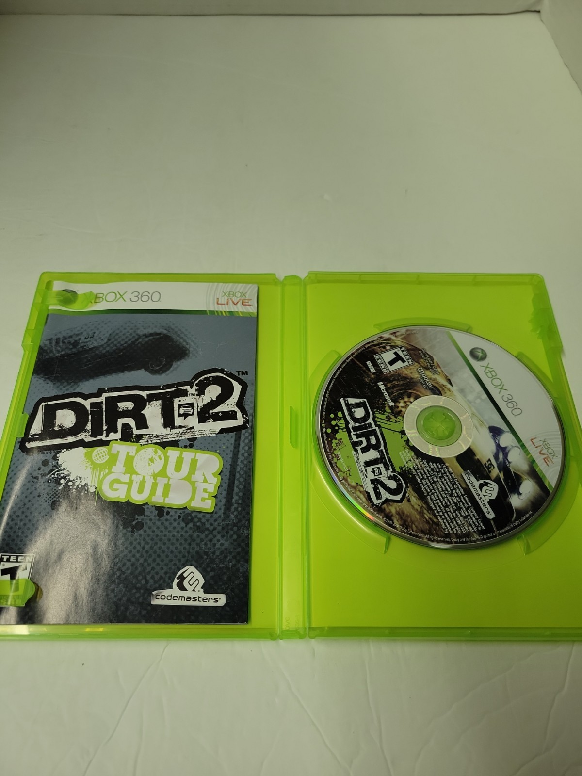 DiRT 2 (Microsoft Xbox 360) Complete w/ Manual Racing X-Games Monster CIB Tested