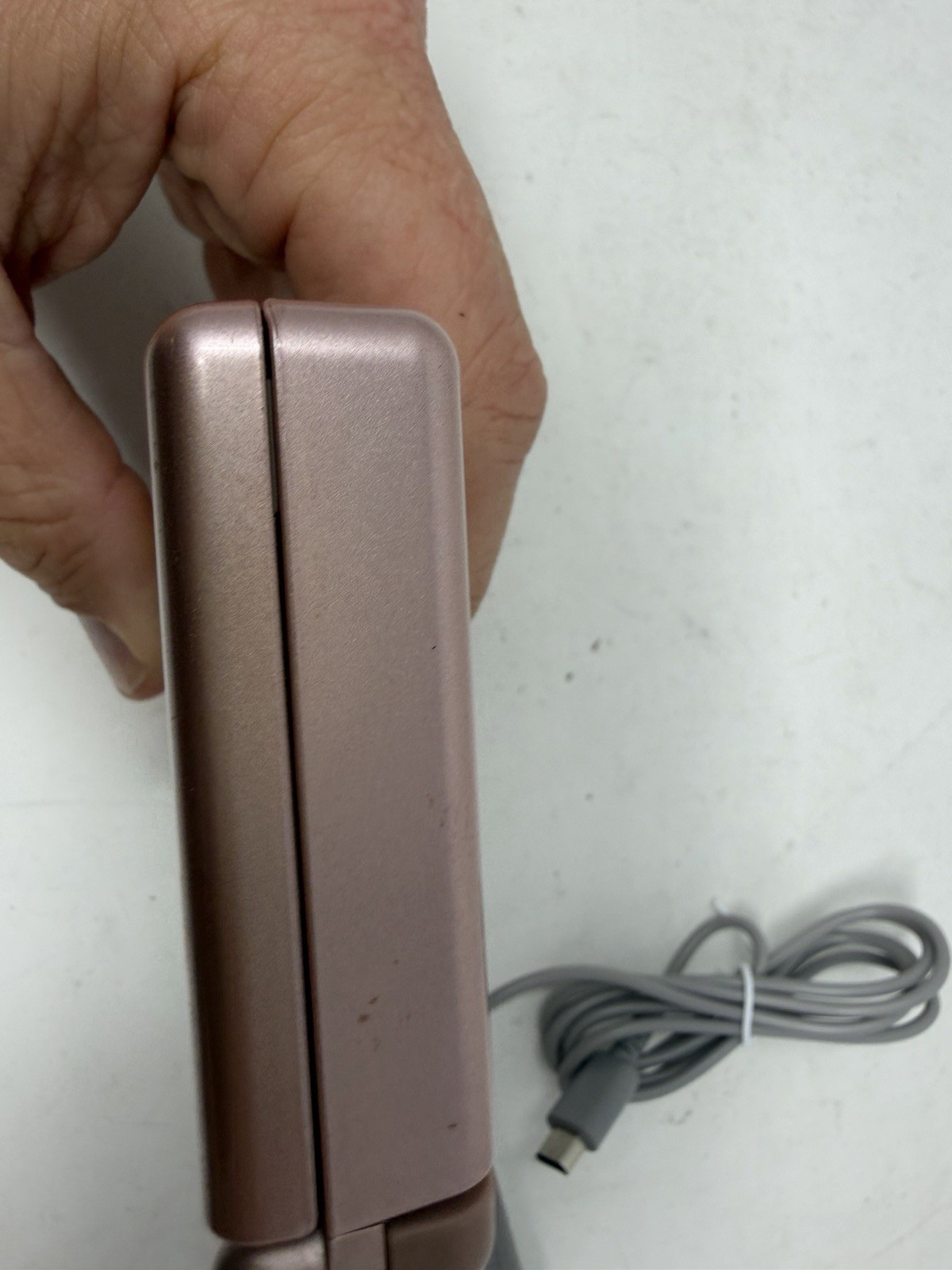 Nintendo DS Lite USG-001 Metallic Pink Handheld Working W/ Charger & Charger
