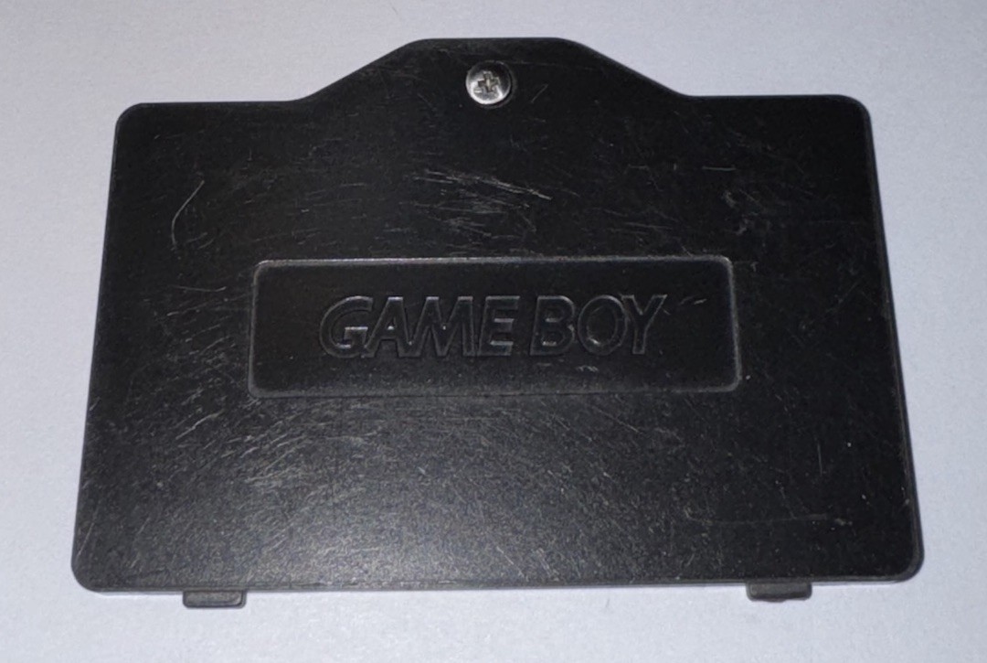 OEM Nintendo Game Boy Advance SP Onyx Black Console Battery Door Cover