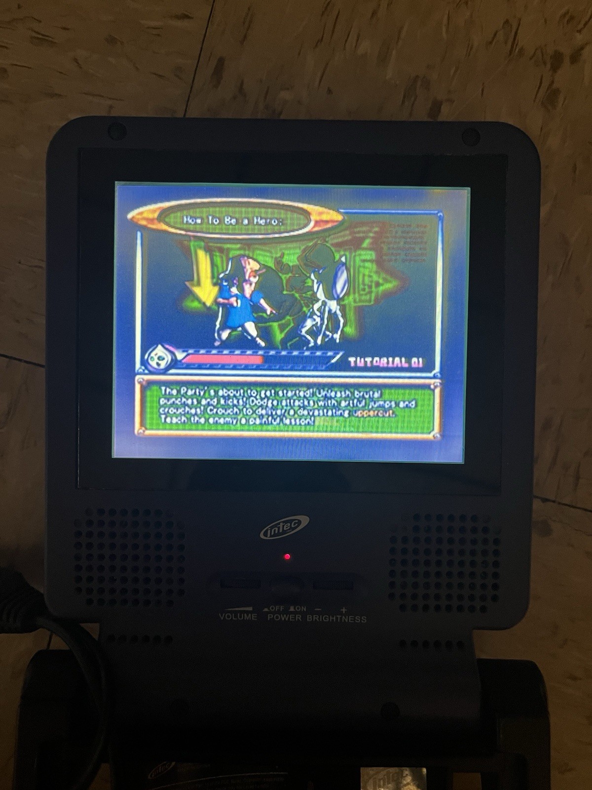 Intec Indigo Portable 5” LCD Screen For Nintendo GameCube Tested Missing Dongle