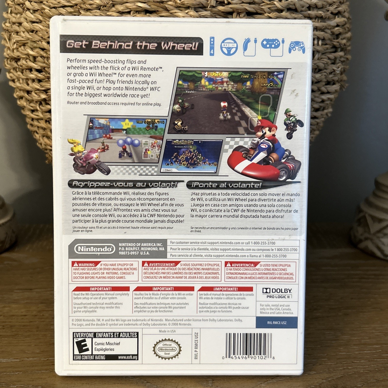 Mario Kart Wii (Nintendo, 2008), complete with manual and inserts, disc is mint
