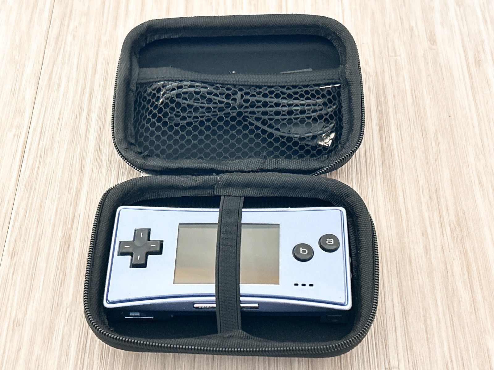Mint – Nintendo GameBoy Micro Blue Console Tested w/ Charger & Case GBM