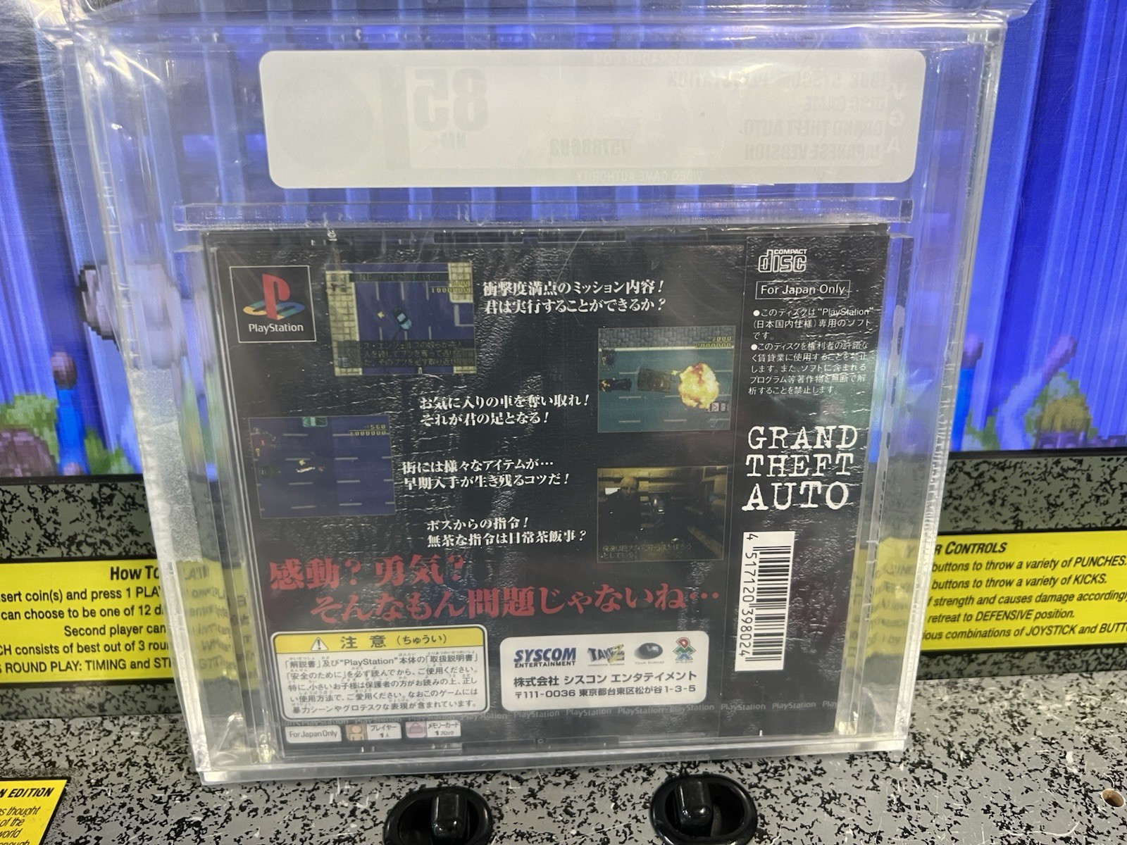 1998 PS1 Grand Theft Auto GTA Japan Rare NTSC-J Factory Sealed VGA 85 NM+ POP #1