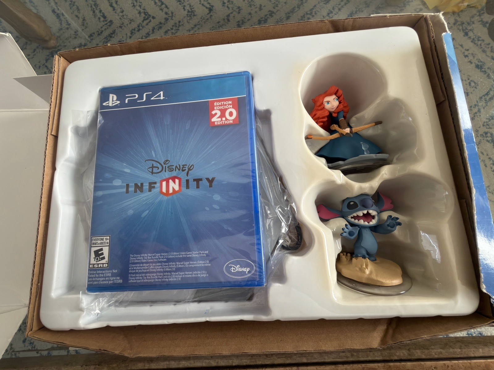 Disney Infinity 2.0 Edition Toy Box Starter Pack PS4 Merida & Stitch Figures