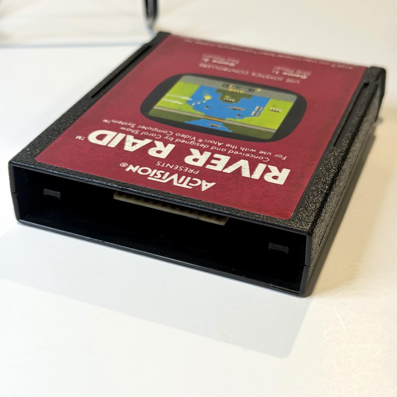 Vintage Activision River Raid Atari 2600 1982 Video Game Cartridge Tested-WORKS!