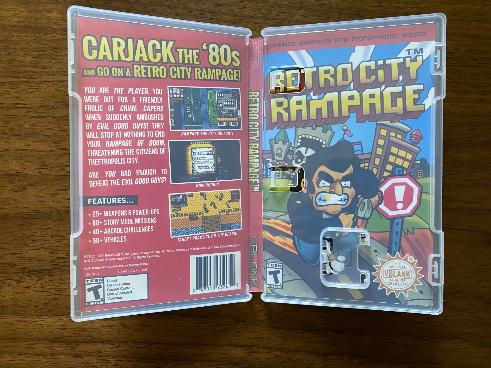 Retro City Rampage DX Collector’s Edition ALT COVERS ONLY Nintendo Switch NOGAME