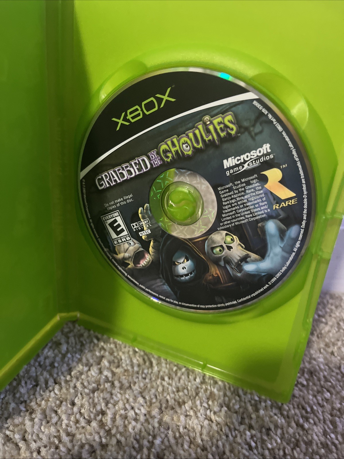 Grabbed by the Ghoulies Microsoft Xbox 2003 Game & Box Only (missing Manual)