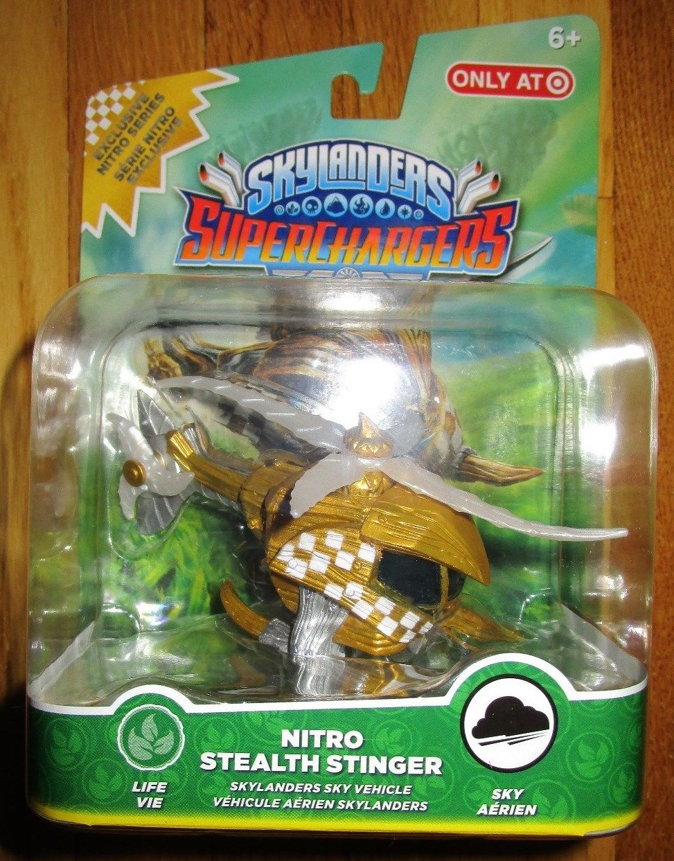 SKYLANDERS SUPERCHARGERS NITRO STEALTH STINGER LIFE SKY VARIANT EXCLUSIVE