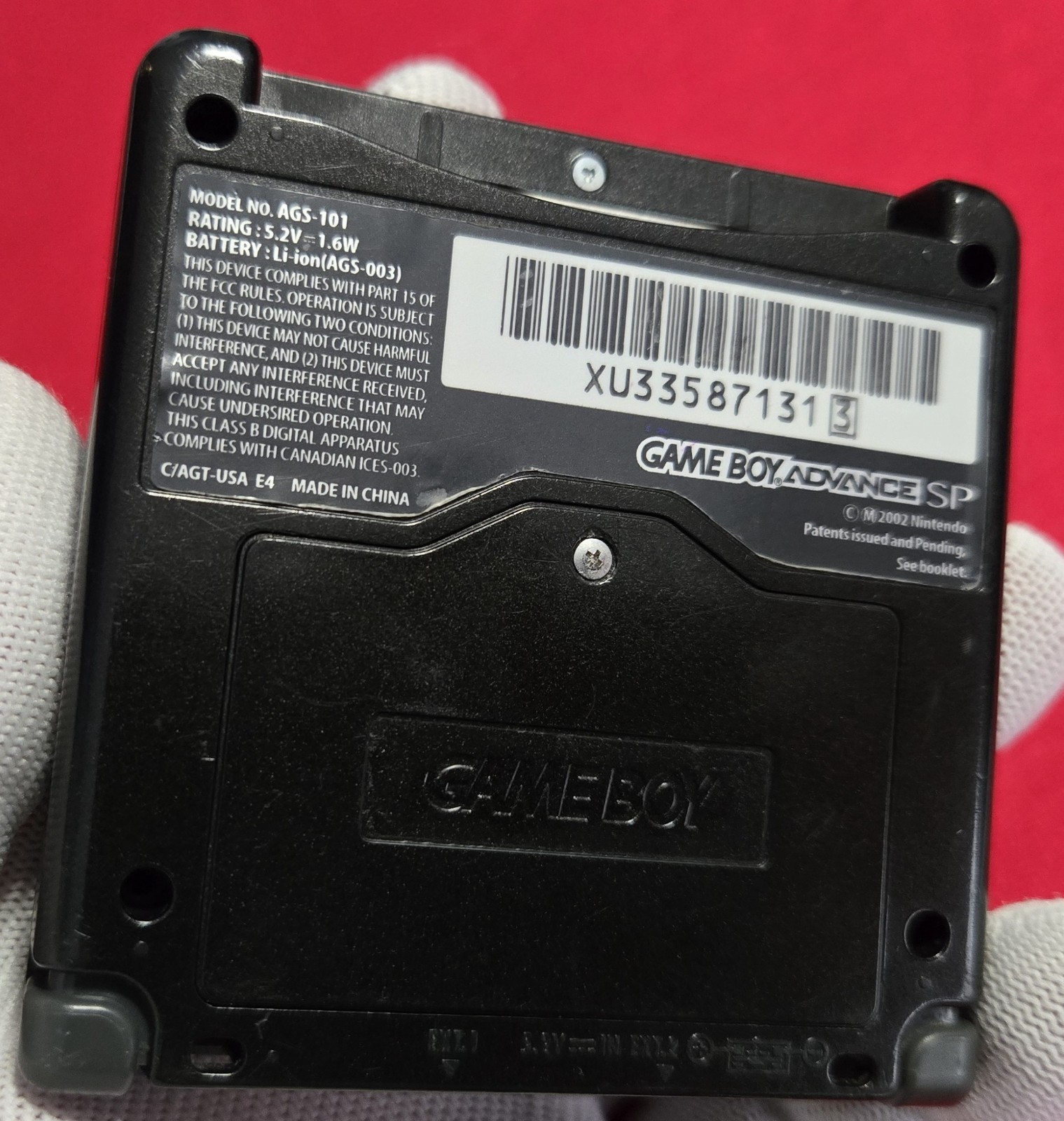 BUNDLE – Onyx Black Nintendo GameBoy Advance SP GBA SP AGS-101 – TESTED & CLEAN!