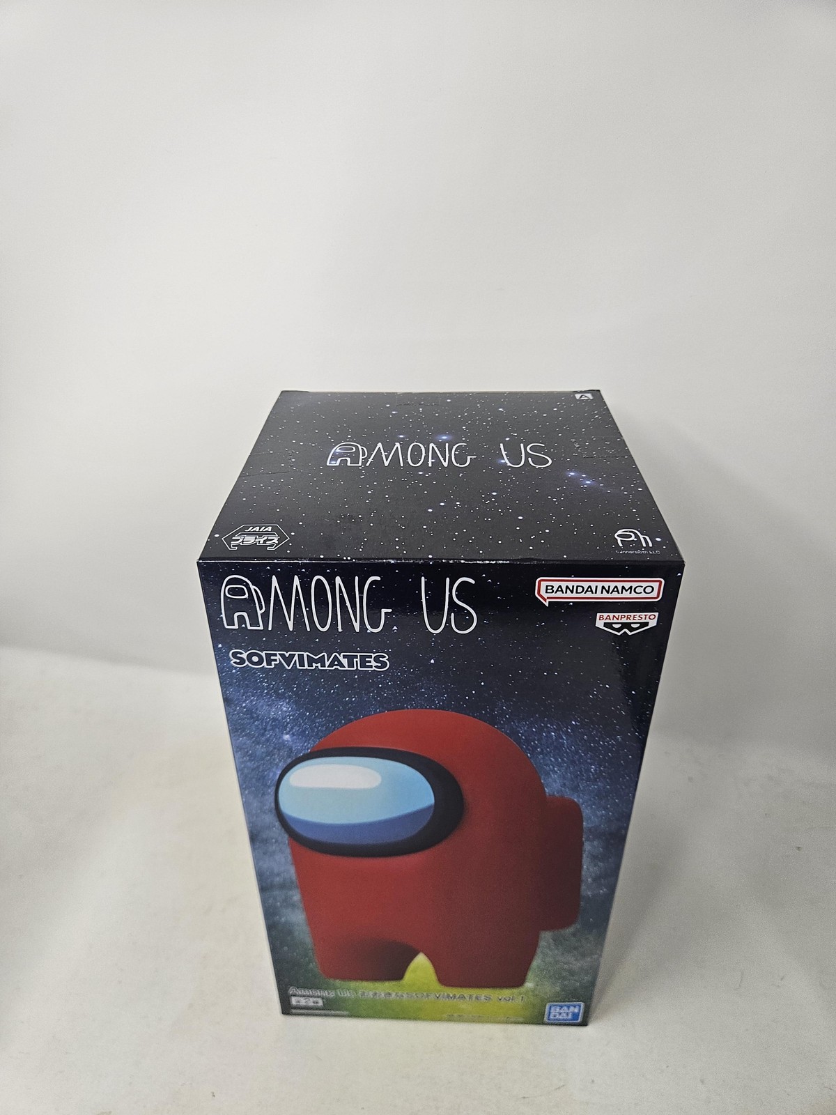 Among Us Crewmate Sofvimates Figure Bandai Banpresto Red Statue Toy Boxed
