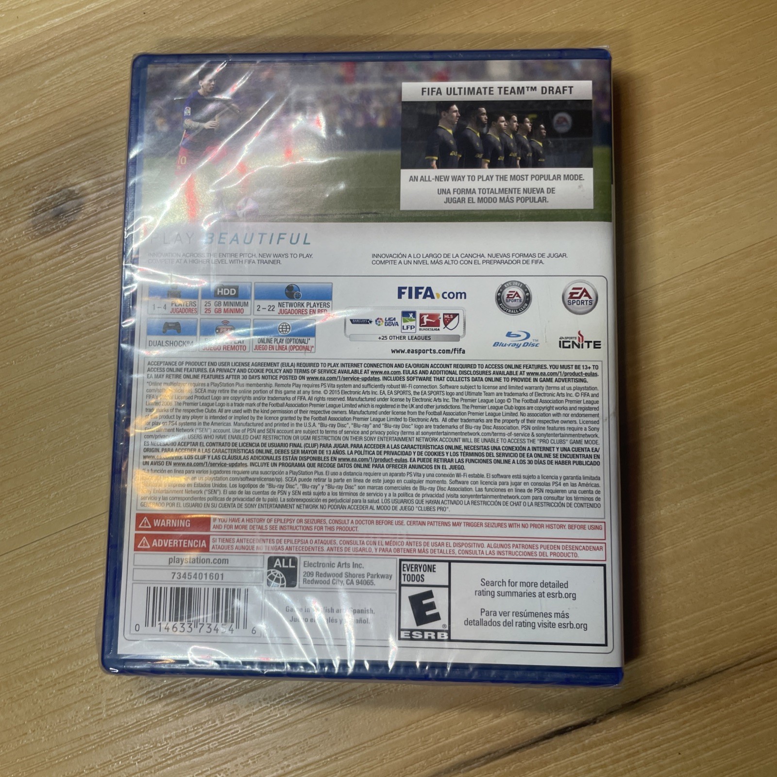 FIFA 16 (Sony PlayStation 4, 2015) Sealed Sports PS3 Ps2 Soccer Football