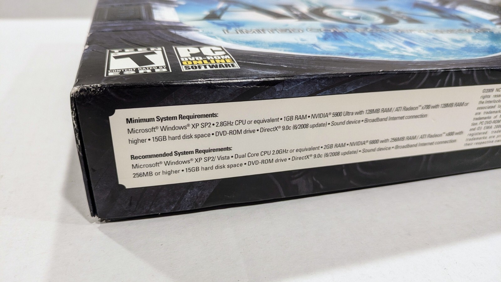 AION Limited Collector’s Edition PC DVD-ROM 2009 + Sealed Figure + 2 Posters VG