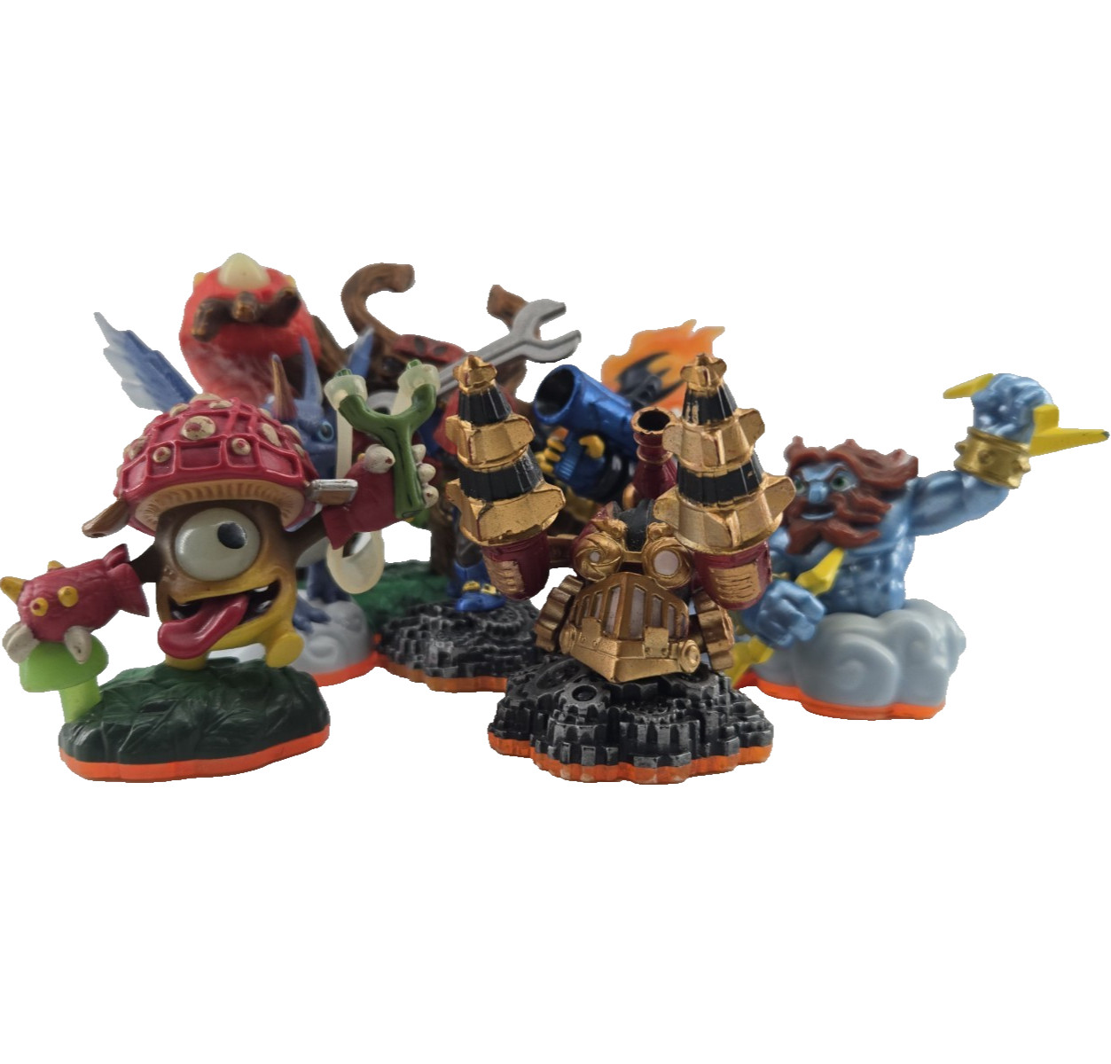 Skylanders Giants Series 2 Figure Lot Of 8 Spyro Drobot Double Trouble
