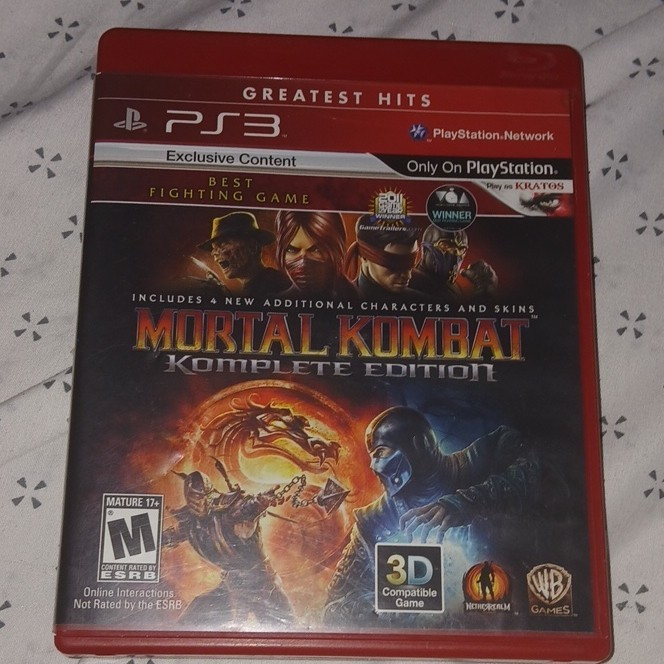 WB Games Mortal Kombat Komplete Edition Greatest Hits PS3 M Mature NTSC-U/C