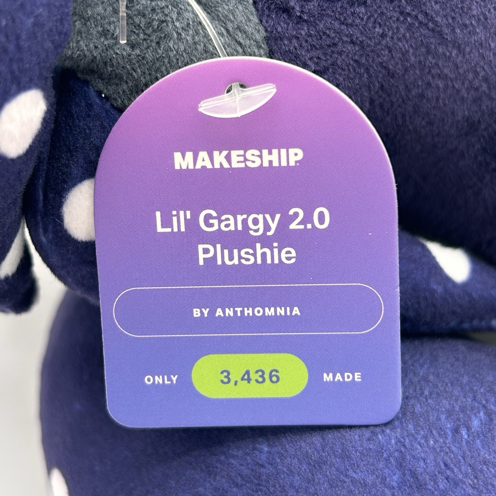 Official Makeship Lil Gargy Plush 2.0 Subnautica Anthomnia Limited Edition NWT