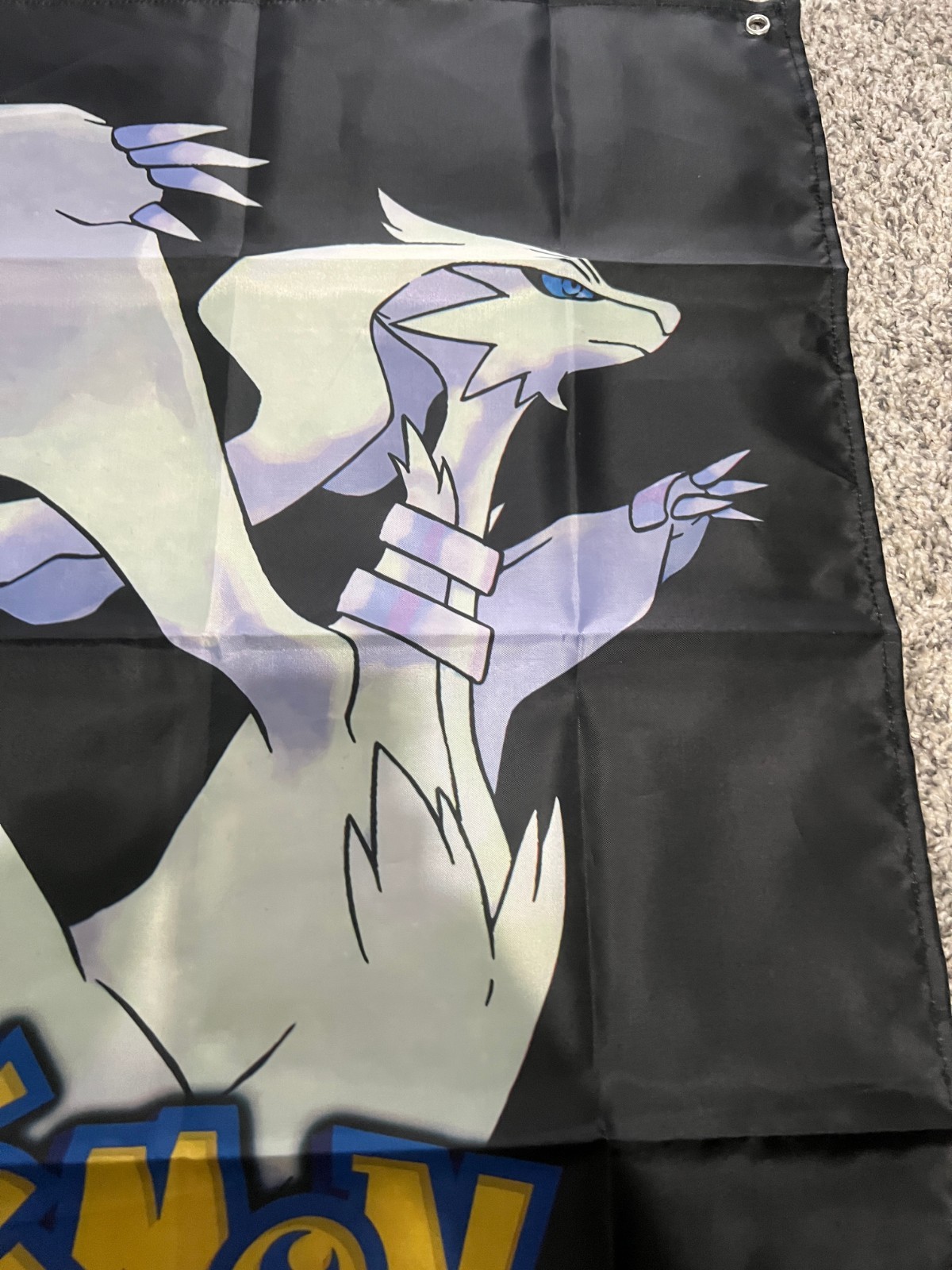 Pokemon Black Version DS Custom Wall Flag Banner Tapestry 3 x 3 Ft