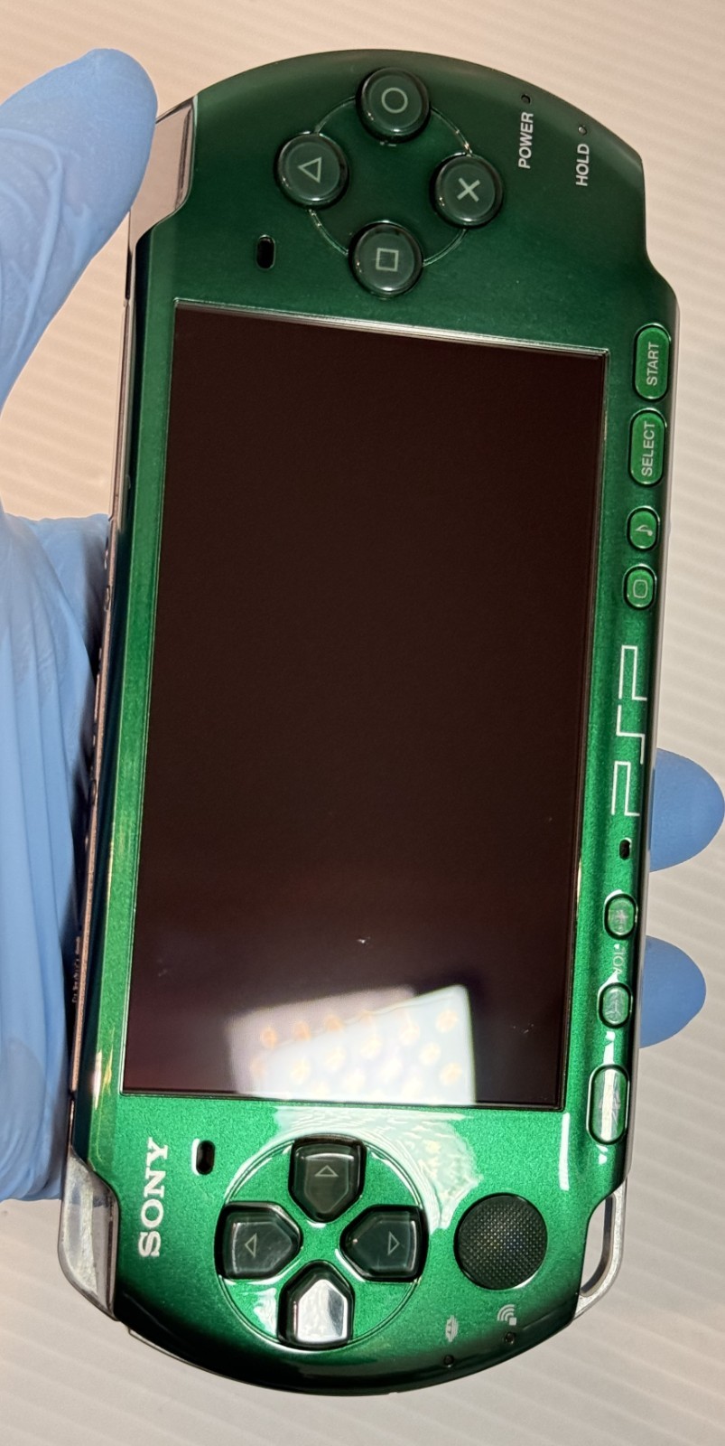 Sony PSP-3000 PSP 3000 Console Green Rare Color Region free – Excellent