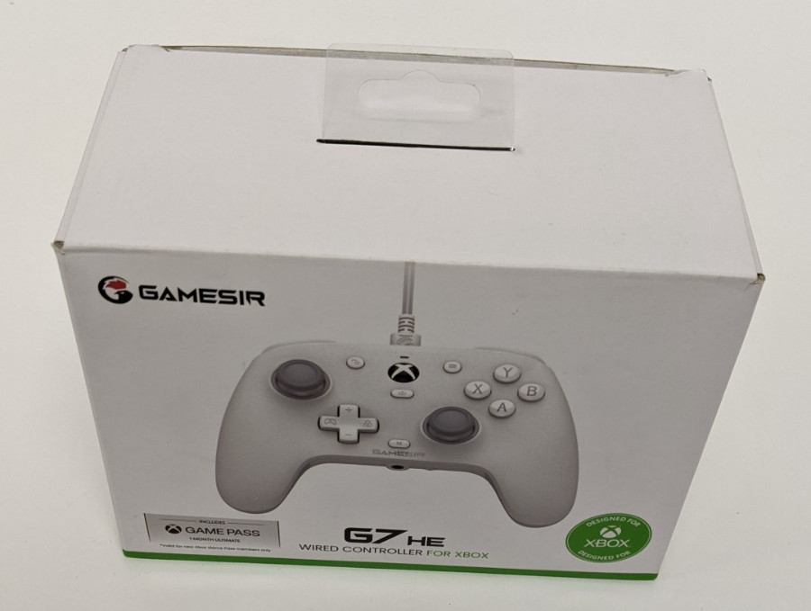 GameSir G7 HE Wired Controller for Xbox – White – Open Box – Hall Effect Sticks