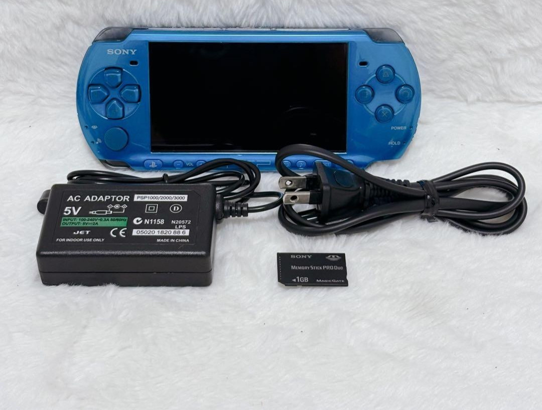 Excellent Sony PSP-3000 Vibrant Blue Console
