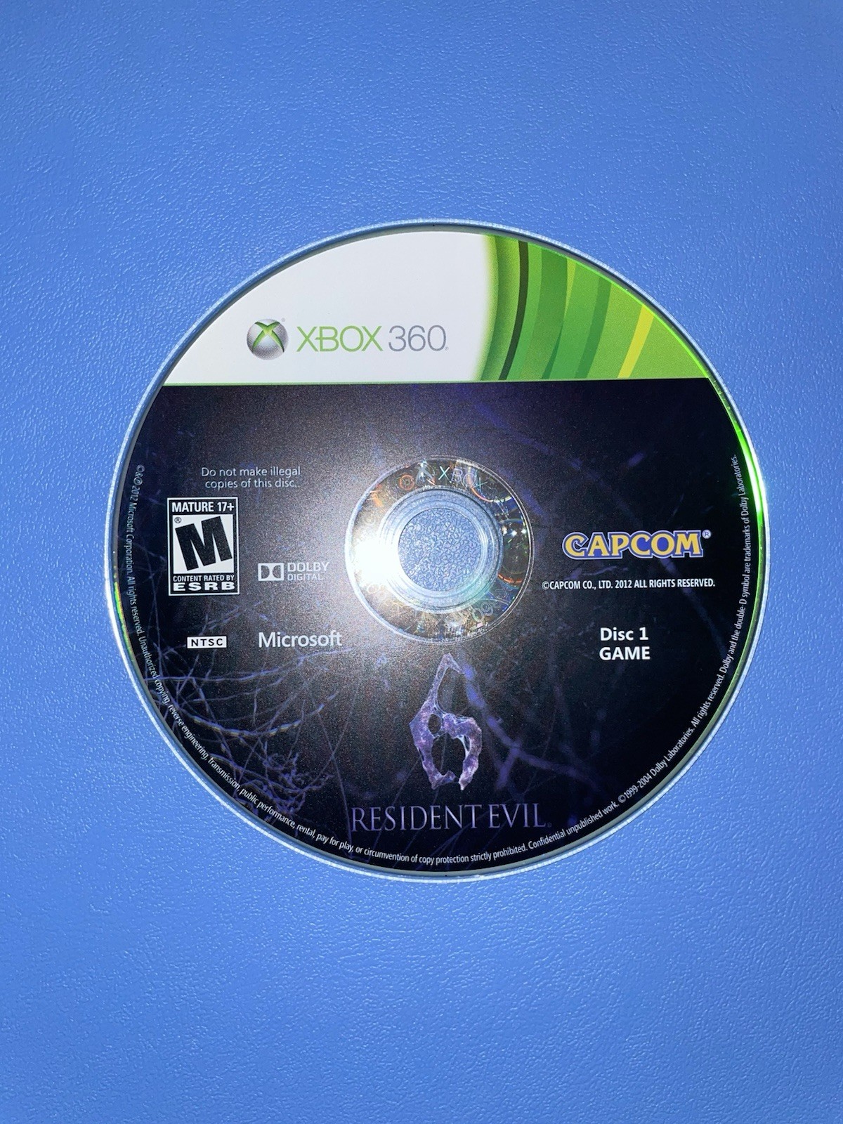 Resident Evil 6 Microsoft Xbox 360 2-Disc Set Tested & Working