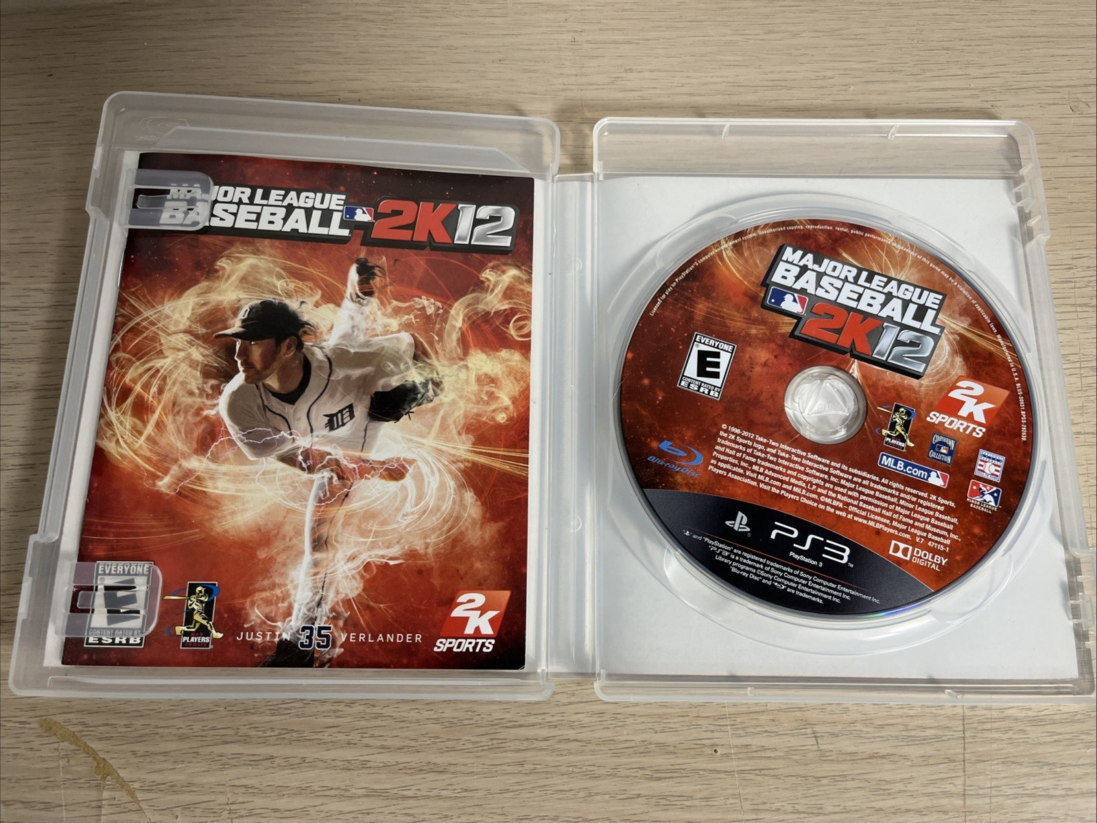 MLB 2K12 (PlayStation 3 PS3) COMPLETE CIB Baseball