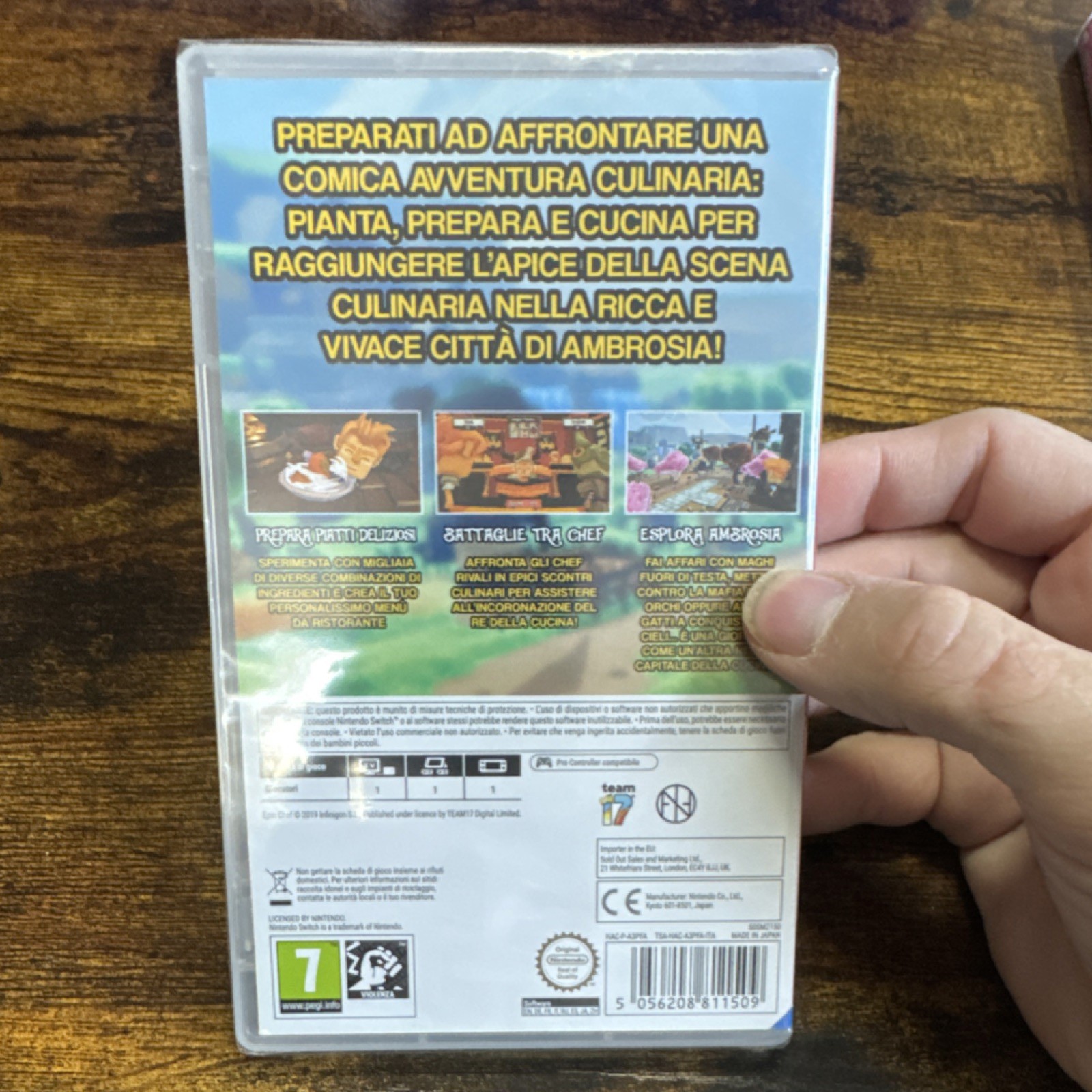 Team17 Epic Chef Nintendo Switch Video Game PAL Region PEGI 7