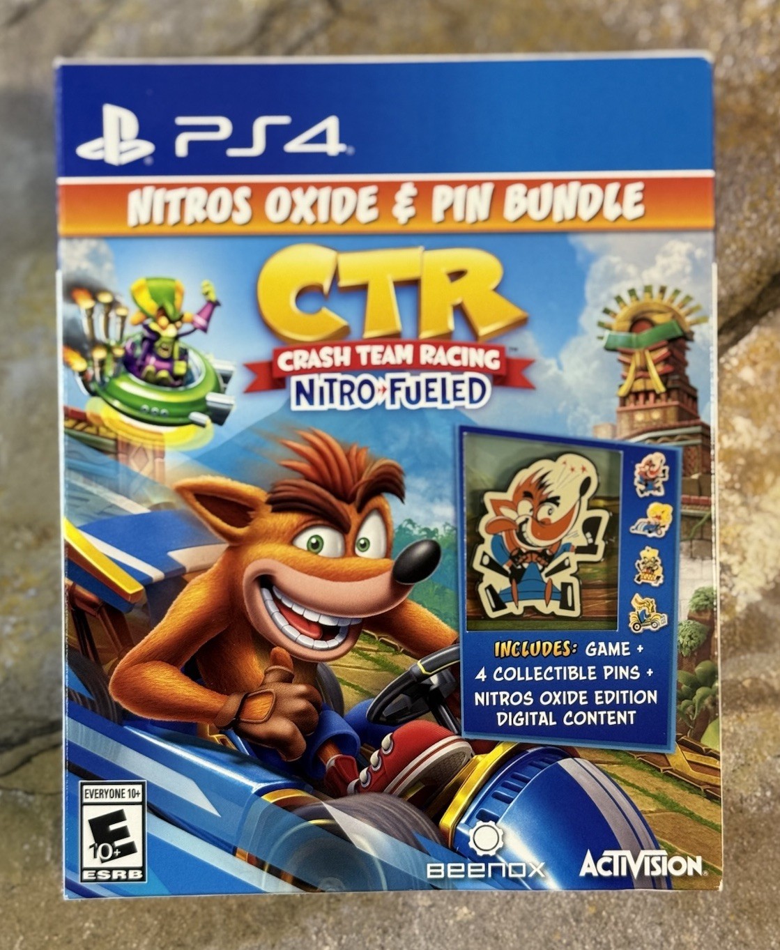 Crash Team Racing – Nitro Fueled: Nitros Oxide & Pin Bundle – PS4 **BRAND NEW**