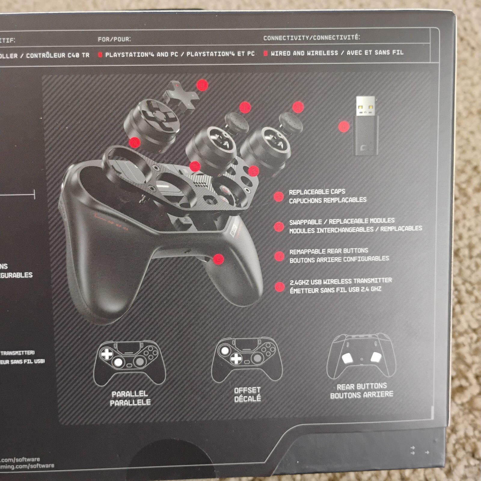 Box Only Empty Replacement for Astro C40 TR Wireless Controller for PS4 + PC