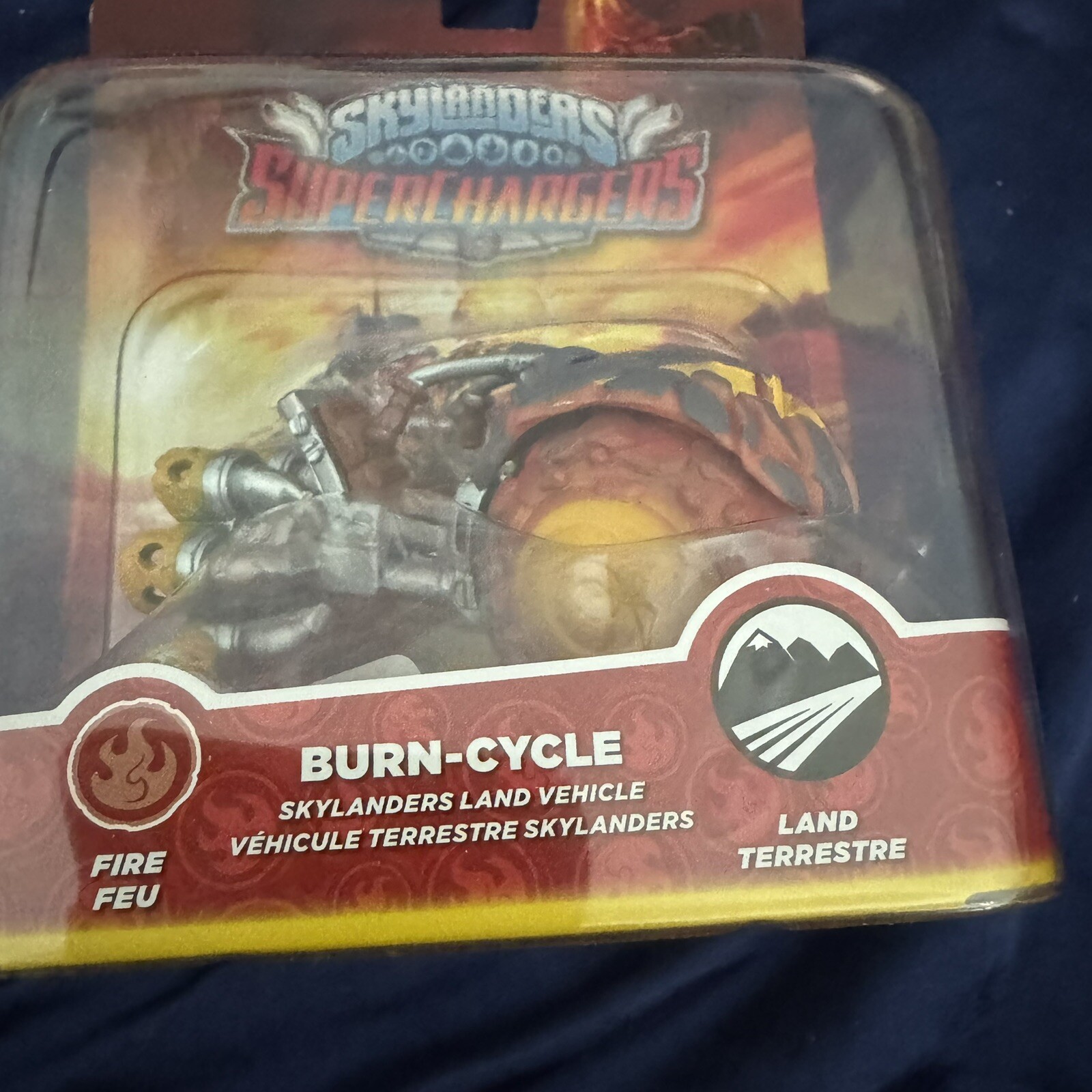 Skylanders Superchargers Burn Cycle Vehicle Figure Land Fire 2015 New In The Box