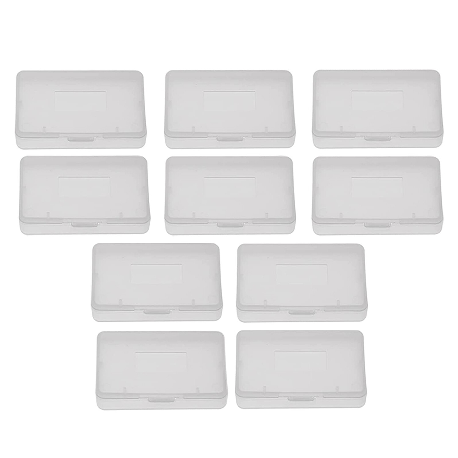 10x GBA Cases Clear Plastic Cartridge Nintendo Game Boy Advance Games Dust Cover