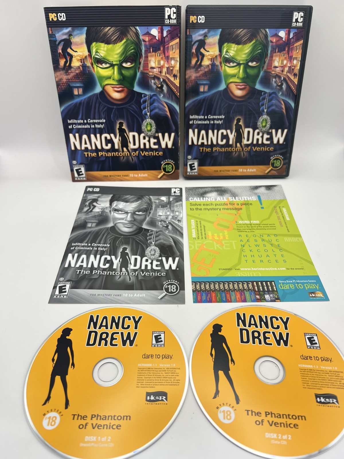 Nancy Drew PC Game Lot of 9 Big Box Adventure Mystery HER Interactive