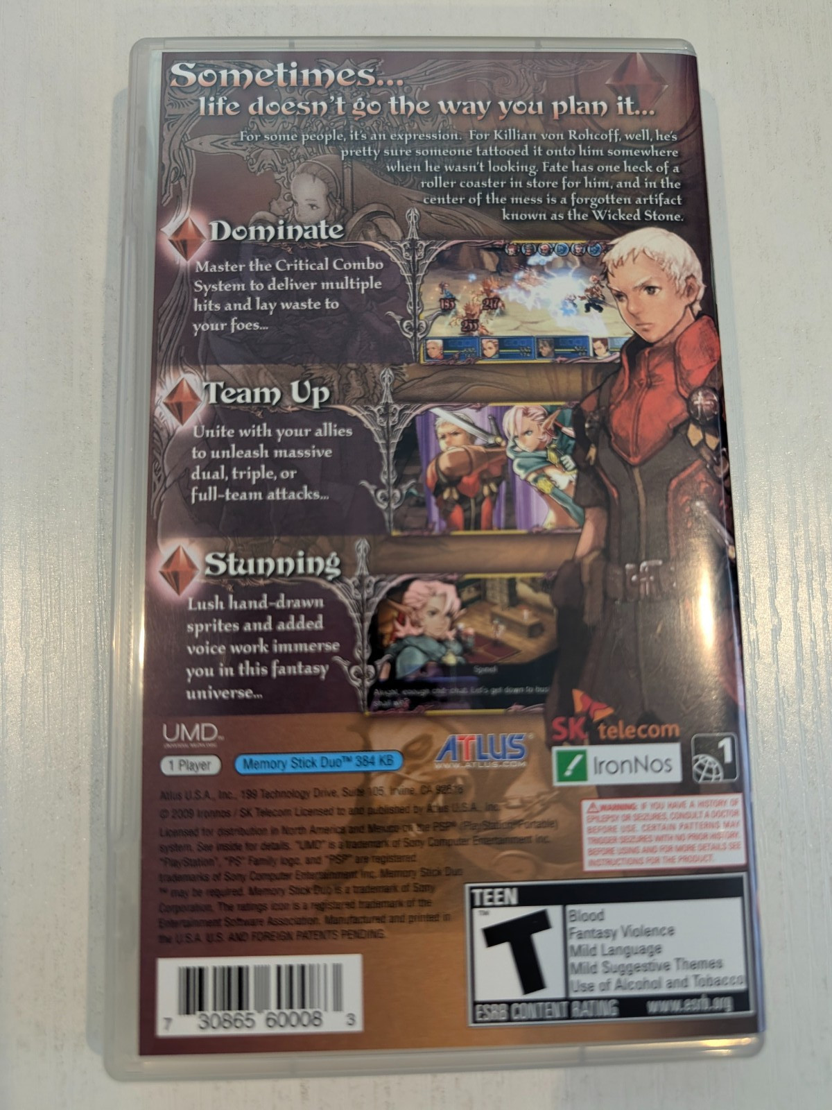 Crimson Gem Saga, (Sony PSP, 2009), Complete, *MINT*, Ships in Box
